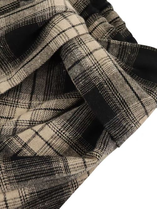 Elegant High Waist Asymmetrical Skirt for Women | Trendy Plaid Bodycon Skirt Streetwear Office Party Fitted Retro Style