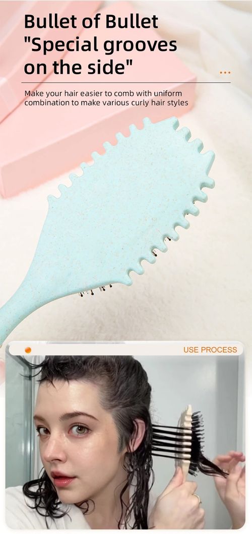 Curl Styling Tangled Boar Bristle Hair Comb Massage Comb Detangle Hair Styler Shaping Defining Salon Barber Styling Tool