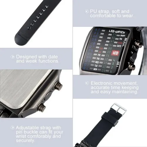 2026 New Creative Fashion Trend LED Electronic Watch