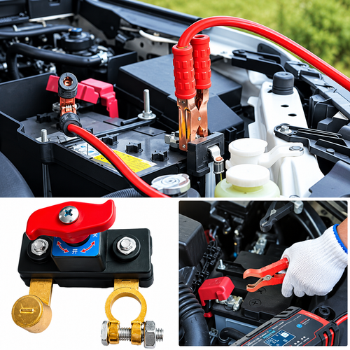 🔋Universal 12V 24V Car Battery Disconnect Switch Heavy Duty Negative Terminal Power Cut Off Isolator