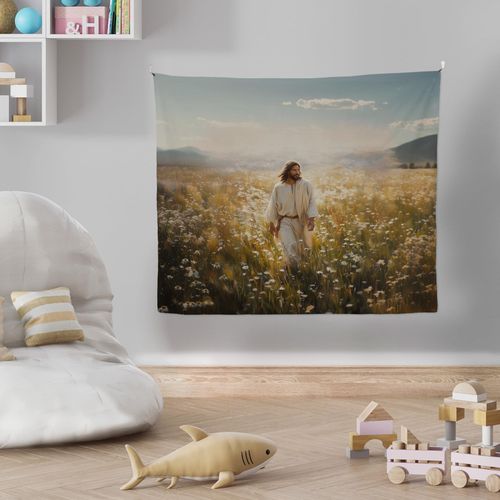 Faith Wall Hanging Tapestry for Sacred Spaces & Prayer Corners