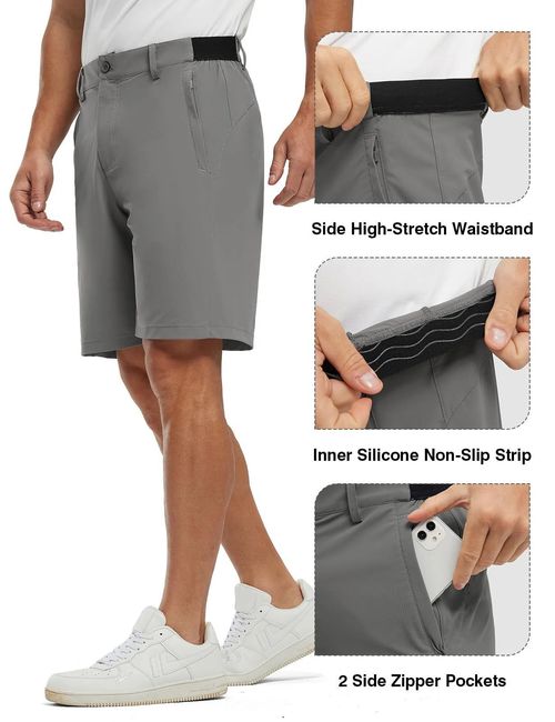 Men's Stretch Quick Dry Casual Golf Shorts