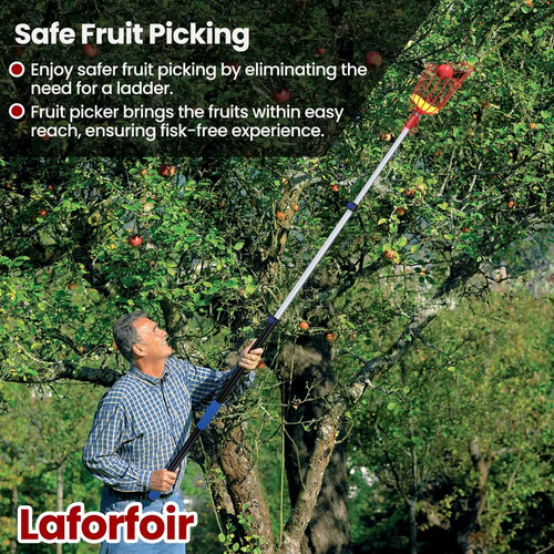 2pcs Deep Basket Fruit Picker Head Convenient Fruit Picker Catcher Apple Peach Picking Farm Garden Picking Device Garden Tools