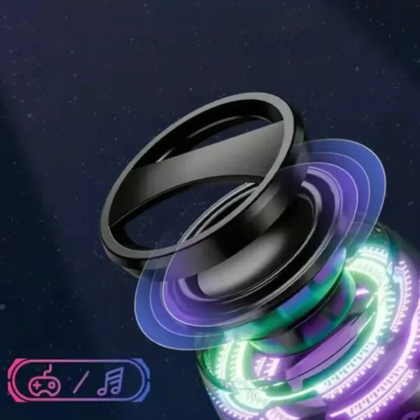 🔊A portable magnetic Bluetooth speaker with an LED light and IPX6 waterproof rating✨