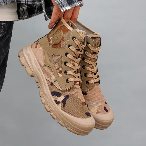Men's high top ankle boots tactical boots