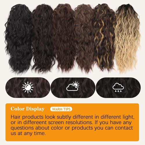 Women's wig curly wave hair extension ponytail hair extension