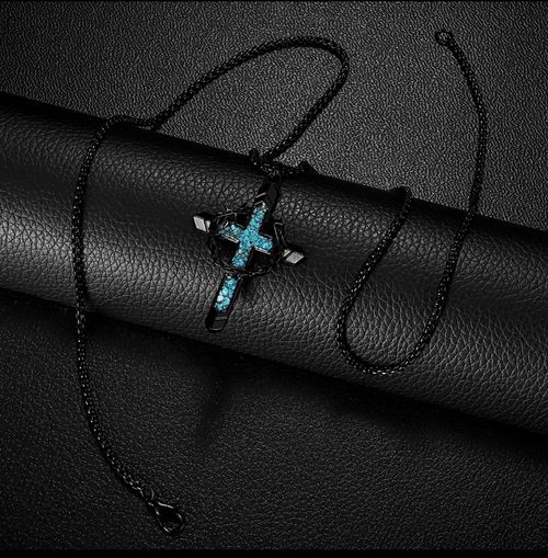 Dark Thorn Cross Necklace