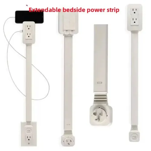 Electrical Outlet Extender Flat Plug Power Strip Features Rotates Power Outlets Extender Use Behind Sofas Nightstands Desk