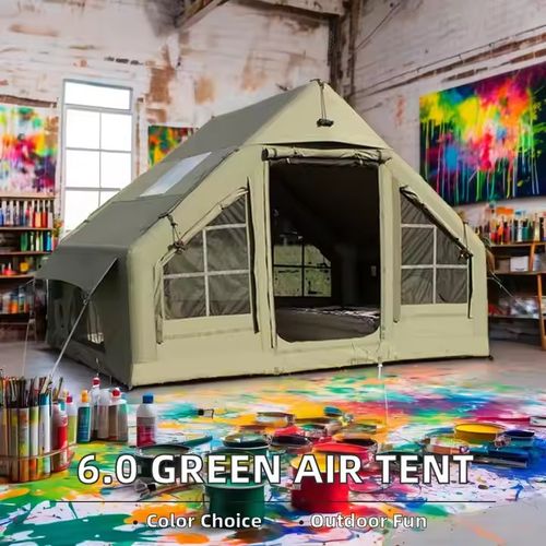 Latest Hot Selling Green Air Tent House Outdoor Camping Automatic Tent for 4 People
