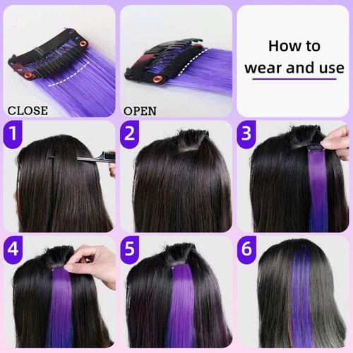 Straight curly hair dye