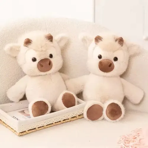 Cute highland cow plush toy 45cm