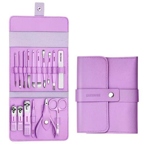 High-quality 16-in-1 stainless steel nail clipper set, manicure and pedicure tools