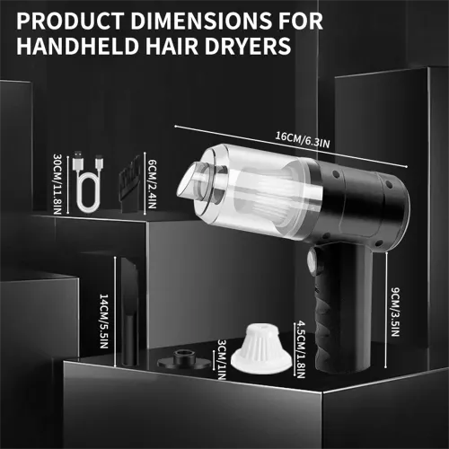 2 in 1Mini Turbo Jet Fan Violent Blower Handheld Brushless Motor Industrial Duct Fan Compression Blower