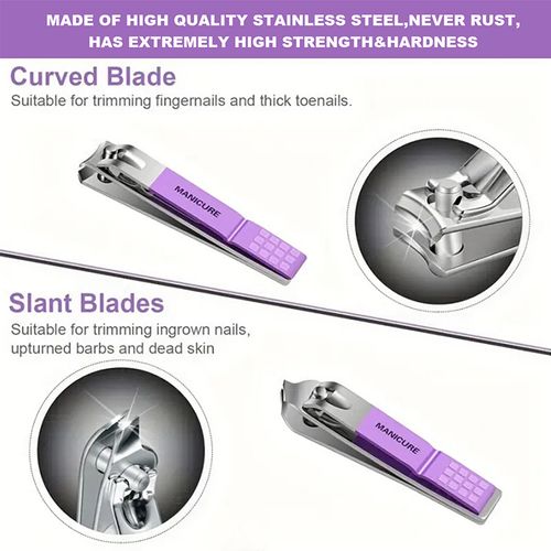 High-quality 16-in-1 stainless steel nail clipper set, manicure and pedicure tools