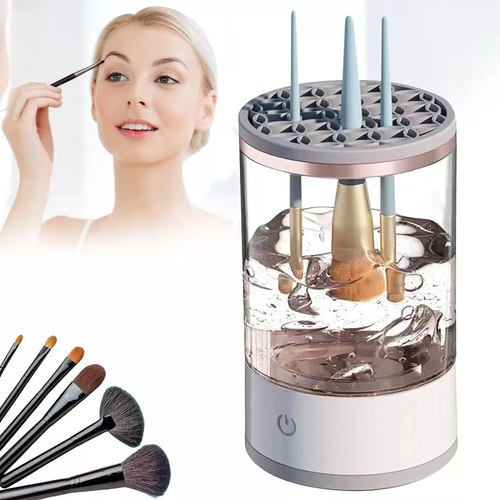 Electric makeup brush cleaner