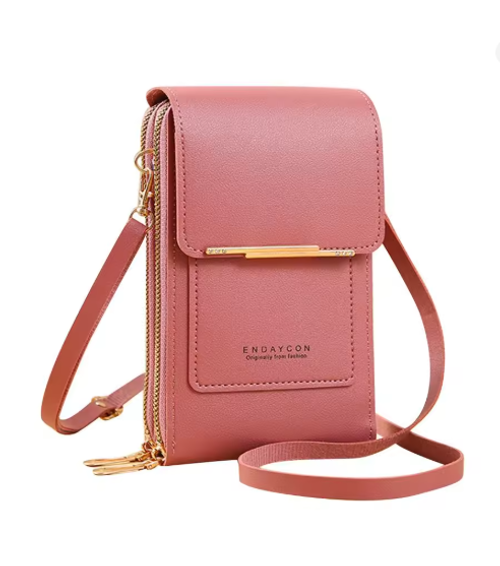 Women Crossbody Shoulder Bags Wallets Touch Screen Cell Phone Purse Soft Leather Strap Handbag for Female Luxury Messenger Bags