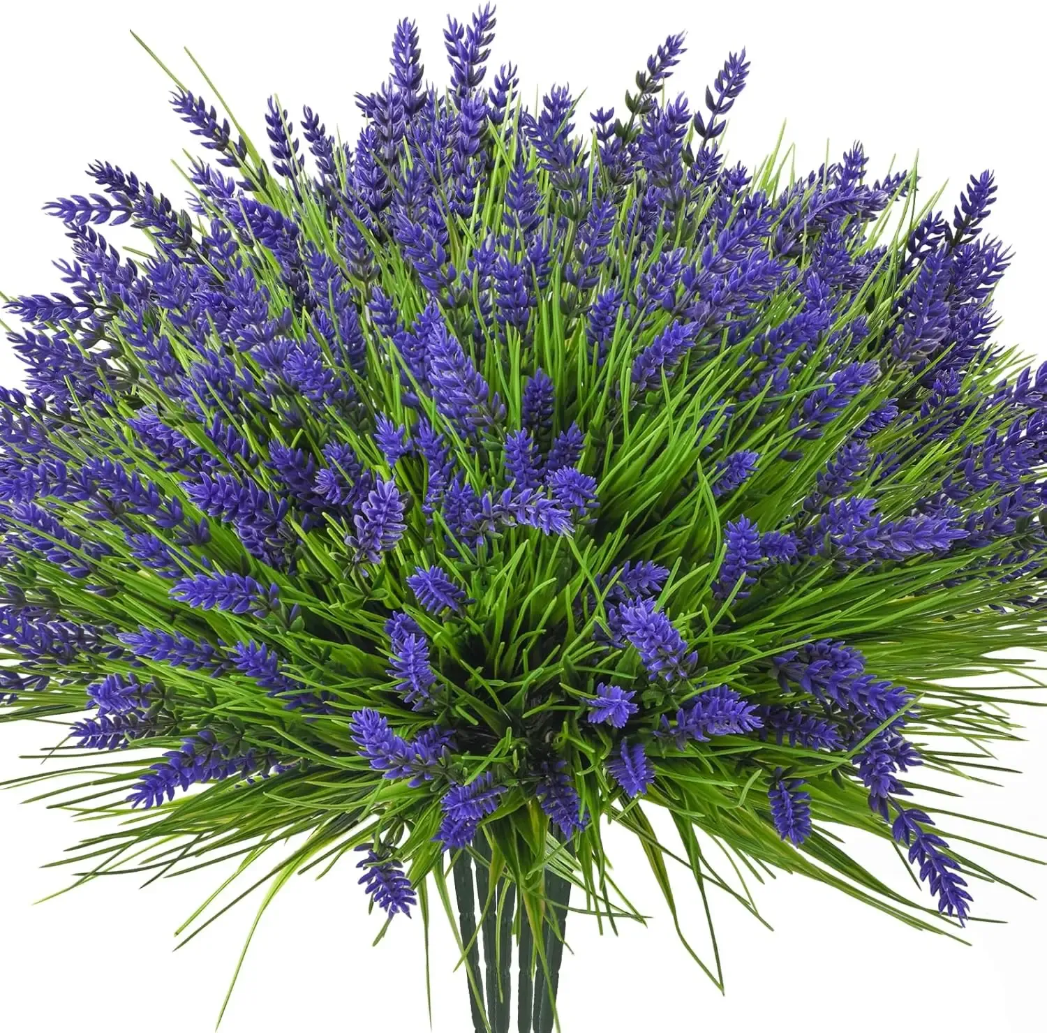 5Pcs Artificial Flowers Bunch Purple Fake Flower Vase Fillers for Home Room Decor Wedding Decoration Outdoor Potted Ornament