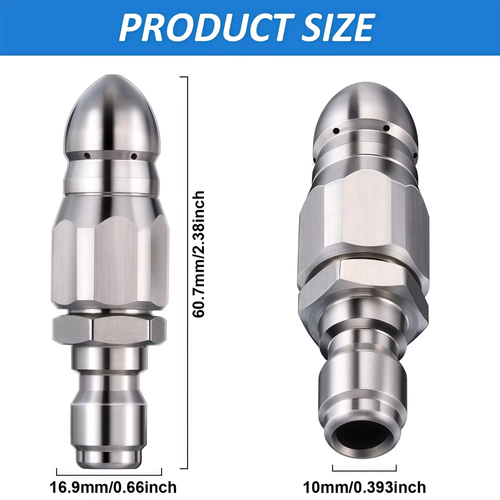 High-Pressure Water Jet Sewer Cleaning Nozzle