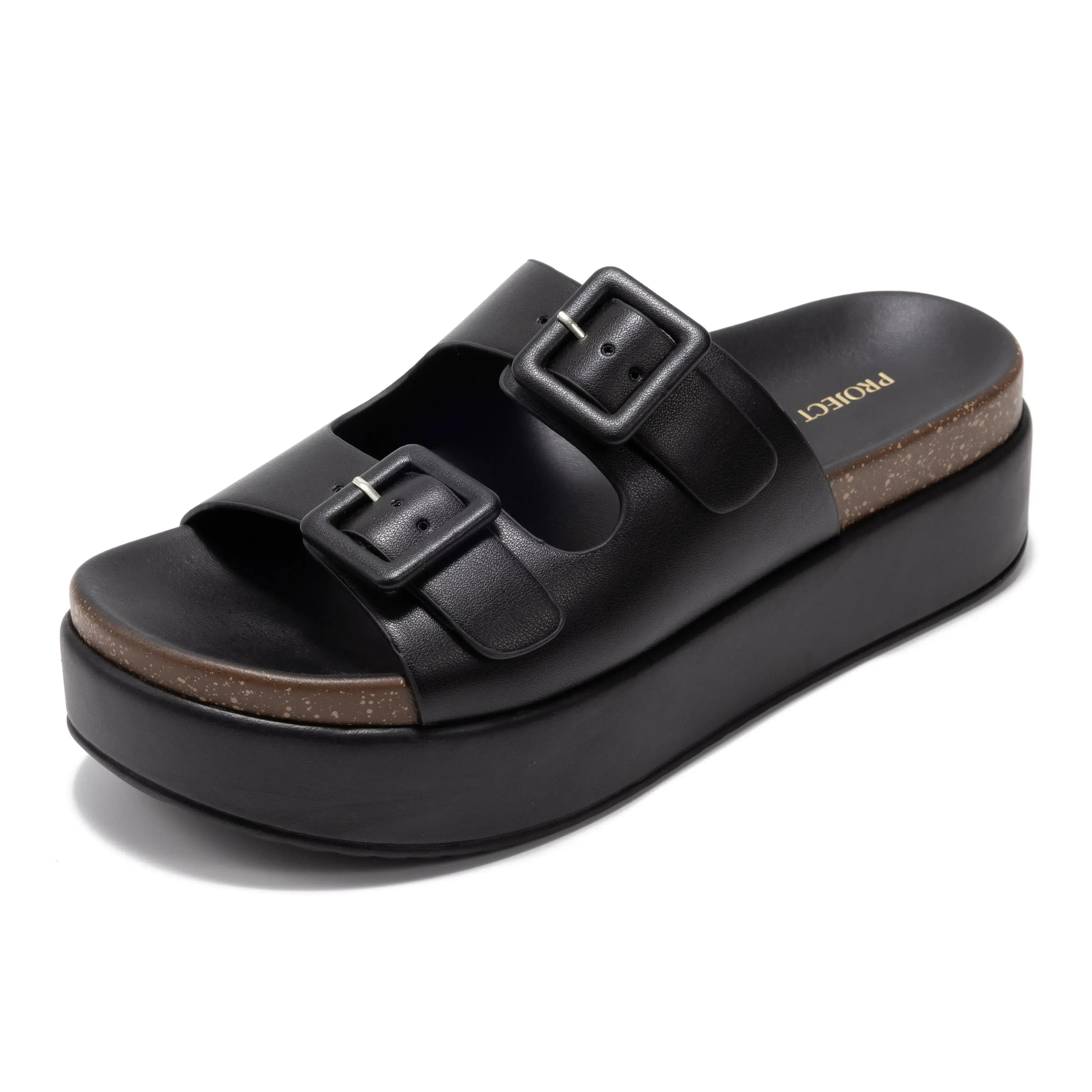 Women's Wedge Platform Sandals | Eco-friendly Leather Casual Summer Walking Shoes | Memory Foam Insole | Non-slip Design – Soft and Comfortable