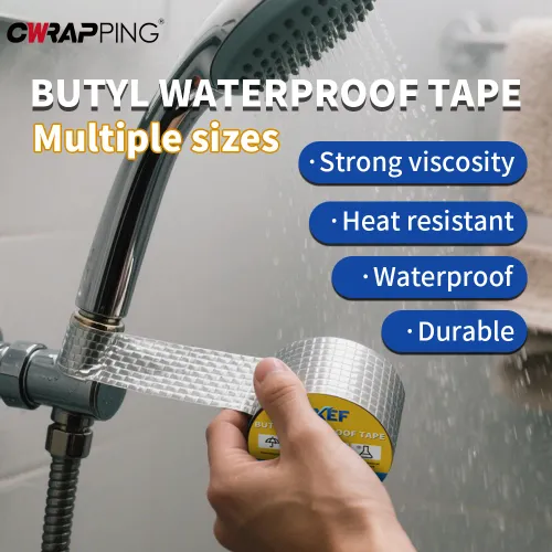 Waterproof Self Tape High Temperature Resistance Aluminum Foil Thicken Butyl Tape Wall Pool Roof Crack Duct Repair Sealed Tape