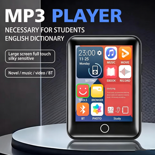 No Wi Fi playback for audio and video -3.0-inch MP3 MP4 music player, touch screen, FM e-book