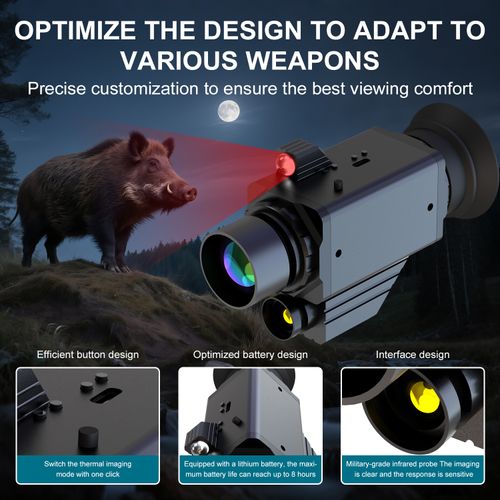 Three-in-one thermal imaging system 4K infrared thermal imaging night vision device