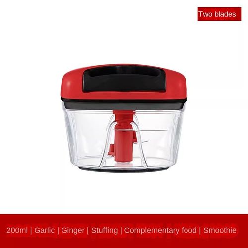 Manual garlic chopper mini food processor