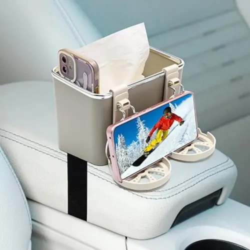 Car armrest storage box