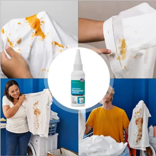 3PCS Fabric Rust Cleaner Professional Multifunctional Stains Remover Cleaning Liquid Laundry Cleaner Solution Convenient Clothing