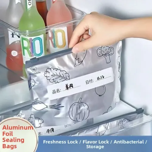 Thickened Aluminum Titanium Foil Fresh-Keeping Sealed Bag for Home Fridge Food Preservation And Freezing Special Storage Bag