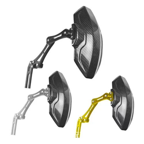 Motorcycle Adjustable Rear Wheel Fender Imitation Carbon Fiber Mudguard Extender Parts