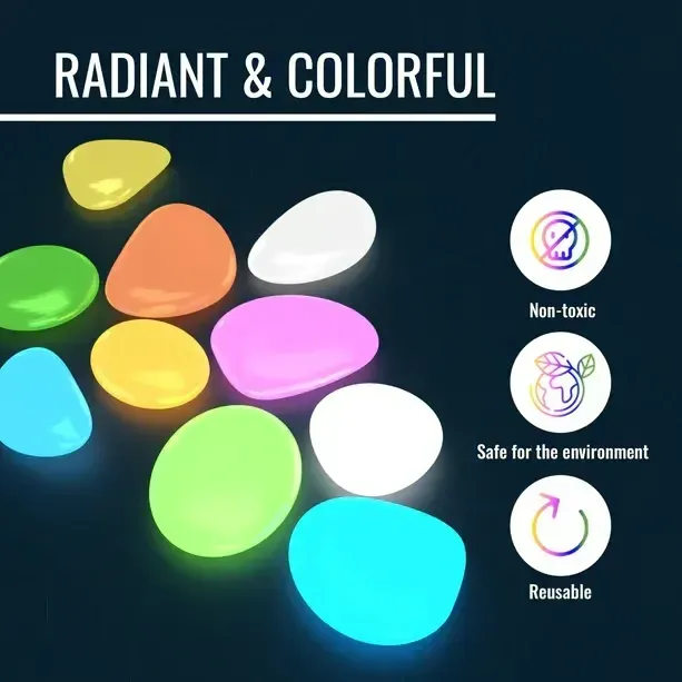 Glow In The Dark Rocks - Illuminate Your Outdoors with Enchanting Glow