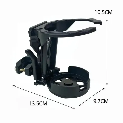 2pcs Motorcycle Folding Water Bottle Holder Universal Adjustable Drink Rack for Electric Vehicle Scooter Outdoor Riding Travel
