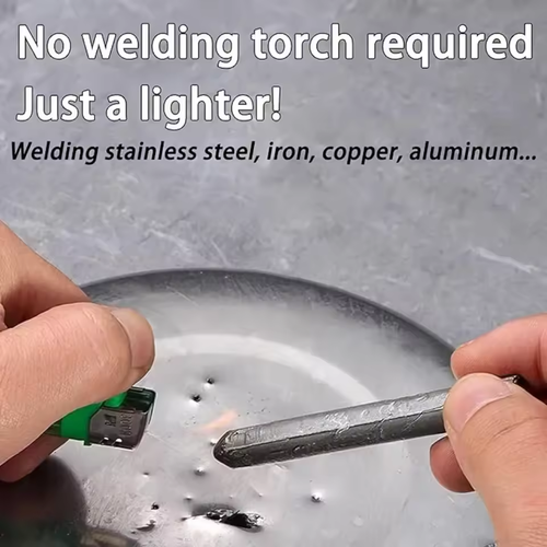 10pcs Multipurpose Metal Welding Repair Rod Simple Operation Low Temp Melting Stick for Daily Alloy Crack Damage Mending Work
