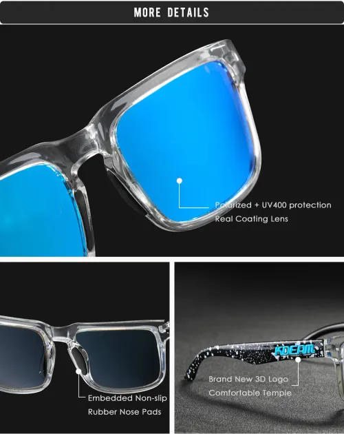 2026 Polarized Sunglasses for Men Women Fashion Unisex Brand Trendy Outdoor Eyewear For Couple Mirror red lens