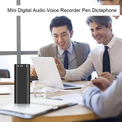 Mini Digital Audio Voice Recorder Pen – Dictaphone, Clear Sound Portable for Meetings Lectures