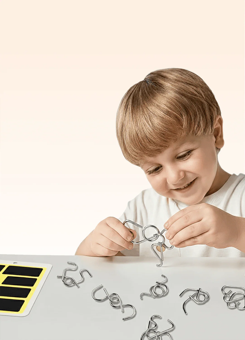 The Nine Linked Rings puzzle game is a fun and excellent tool for exercising the brain.