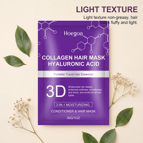 30g per bag  Hyaluronic Acid Hair Mask — Nurtures and Smooths Hair, Imparting a Natural, Lustrous Shine