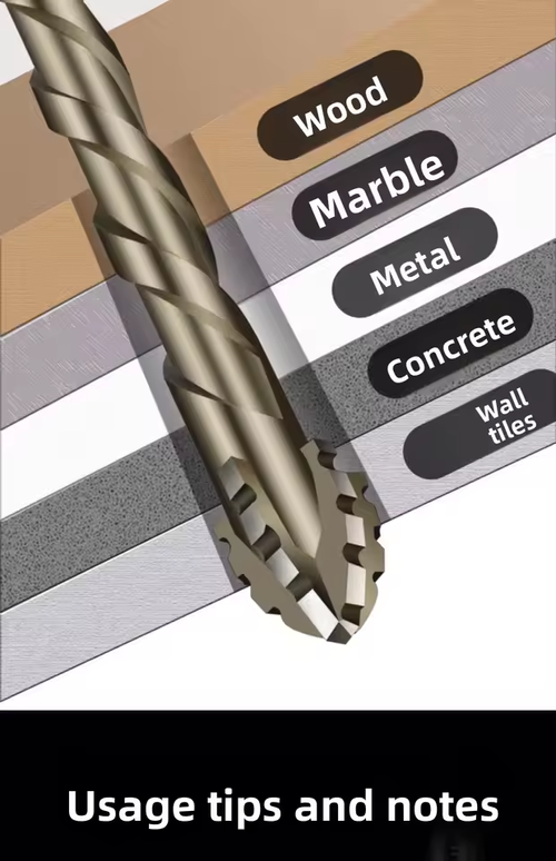 4pc Ultra-Hard Alloy Drill Bit Kit