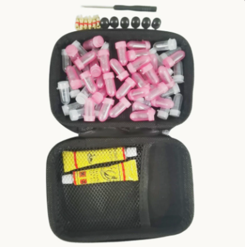 60pcs Puncture Repair Kit for Car Vacuum Tire Repair Screws Tire Rubber Screw Nails+ Tool Set