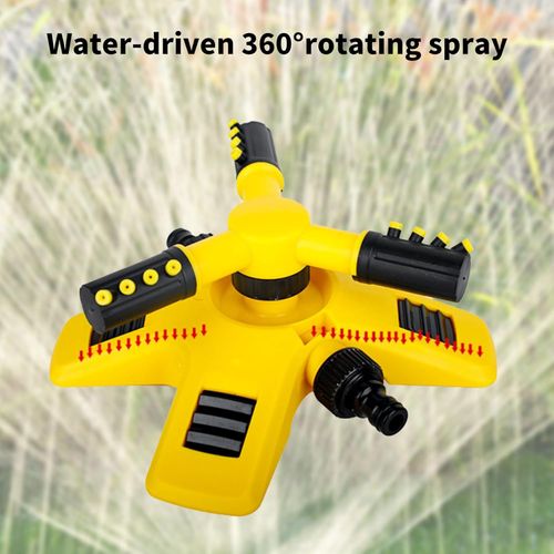 Automatic 360 ° 3-arm rotating sprinkler irrigation system