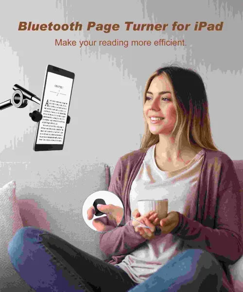 Tiktok Scrolling Ring Tiktok Remote Control Is Suitable for Iphone, iPad Bluetooth Page Turning Ring Roller, Both Camera Shutter, Short Video and Music Remote Control Function, Compatible with Ios and Android Phones