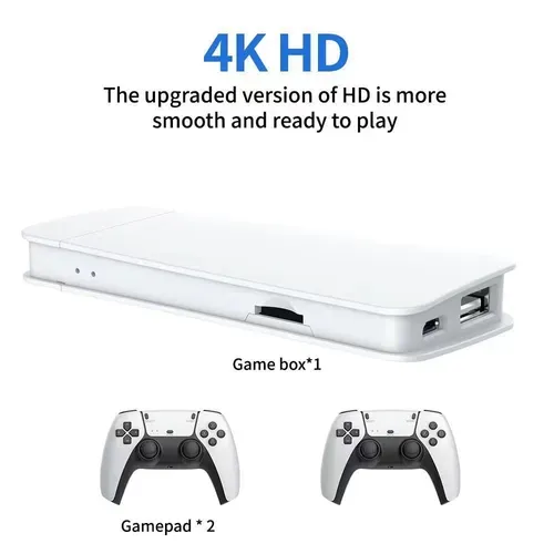 M15 dual-grip game console with built-in 20,000 games, 64GB memory card, home and family interactive HDMI high-definition 4K remote control sensor TV game