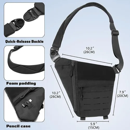 Anti-theft Bag Chest Bag Underarm Bag Men Hidden Agent Molle Combat Shoulder Bag Outdoor Travel Wallet Phone Key Anti Theft Bag