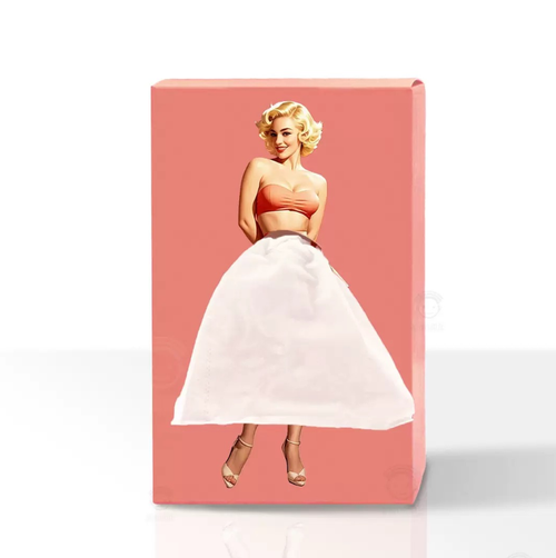 4-Piece Set (4 Colors) Creative Girl in Long Dress Style Tissue Box Covers – Cartoon Tissue Dispenser for Home, Office, and Car Decor & Storage