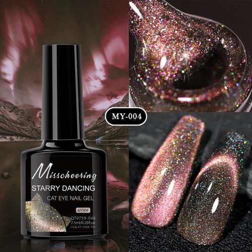 8-Piece Galaxy Dance Cat Eye Gel Polish Set – Professional Nail Art Varnish Kit