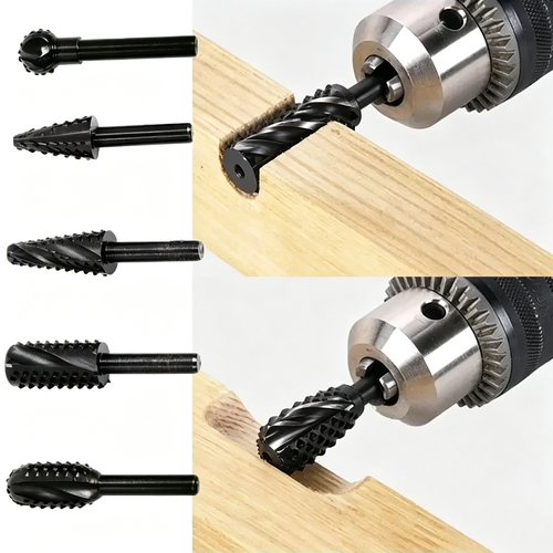5 Pcs Woodworking Rotary Drill Bit Set