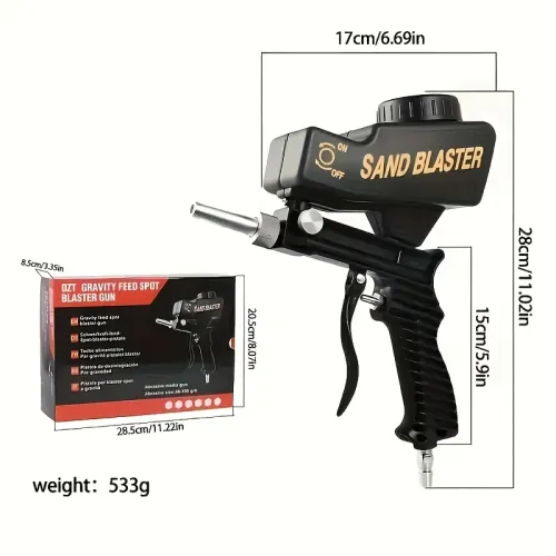 Rust removal device pneumatic sandblasting group