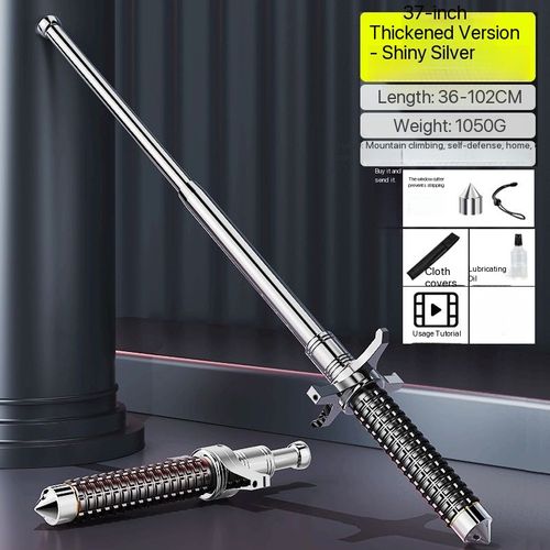 Amazing Multi-functional Retractable Self-Defense Hiking Pole