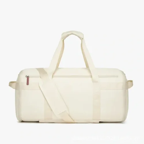 Multi functional travel bag with pull rod, simple and large capacity fitness bag, compressed travel bag, lightweight sports bag